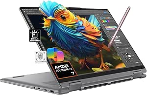 Lenovo Yoga 7 7i 2-in-1 Business Laptop (14" FHD  Touchscreen, AMD Ryzen 7 8840HS (&gt;i7-1355U), 16GB RAM, 1TB SSD, IST Precision Pen), Backlit, Fingerprint, FHD IR Webcam, Win 11 Home, Arctic Gre