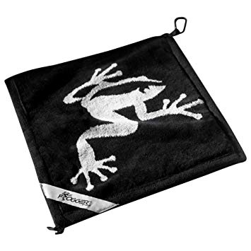 Frogger Golf Extra Large Amphibian Towel Golf Bag Rain Hood Golf Towel Cover Keeps Keeps Clubs and Grips Dry, Clean Clubs with Wet Exterior Towel, Dry Clubs and Grips with Interior Towel