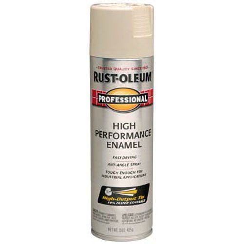 Rust-Oleum 7570838 Professional High Performance Enamel Spray Paint, 15 oz, Almond