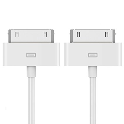 iPhone 4s Cable, JETech 2-Pack Apple MFi Certified USB Sync and Charging Cable for iPhone 4/4s, iPhone 3G/3GS, iPad 1/2/3, iPod (2-Pack) - 0165