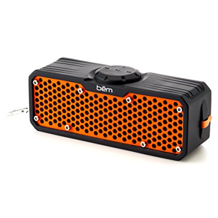 Bem EXO-400, Waterproof, Rugged, Bluetooth Speaker with Metal Clip for Outdoor Enthusiasts