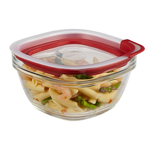 Rubbermaid Easy Find Lid Glass Food Storage Container, 4 cup (2856004)