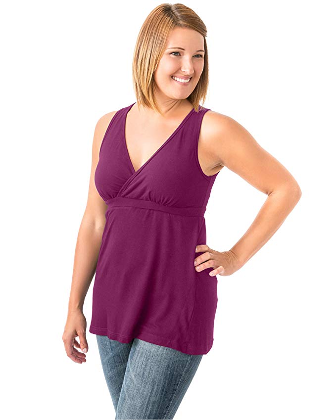 Kindred Bravely Ultra Soft French Terry Nursing Tank Top for Maternity/Breastfeeding