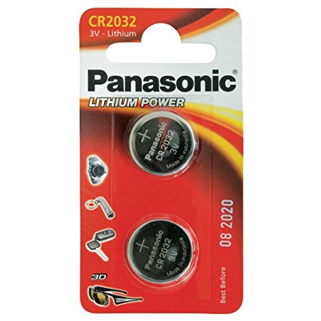 Panasonic Specialist Lithium Coin Batteries Cr2032L X 2