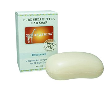Out Of Africa Unscented Shea Butter Bar Soap, 4-Ounce Boxes (Pack of 4)