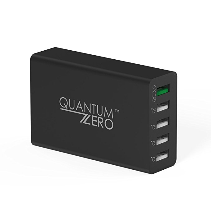 QuantumZERO WalMATE Quick Charge QC3.0 Wall Charger Adapter (5 Ports)