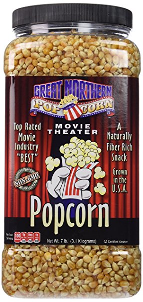 Great Northern Popcorn Premium Yellow Gourmet Popcorn, 7 Pound Jug