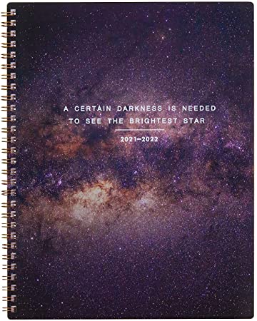 2021-2022 Planner, Academic Monthly Planners, July 2021 to Dec 2022, 8" x 10", Flexible Hardcover, Strong Twin Wire Binding, Thick Paper with Inner Pocket, Starry