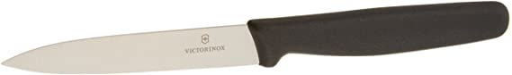 Victorinox Cutlery 4-Inch Utility Knife, Black Polypropylene Handle