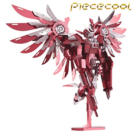 2016 Limited Edition Piececool 3D Metal Puzzle Thundering Wings Gundam Robot P069-RS DIY 3D Metal Puzzle Kits Laser Cut Models Jigsaw Toys