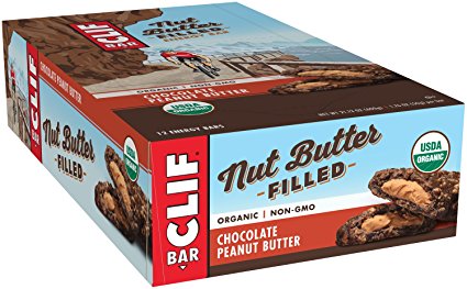 CLIF Nut Butter Filled - Organic Energy Bar - Chocolate Peanut Butter - (1.76 Ounce Protein Snack Bar, 12 Count)