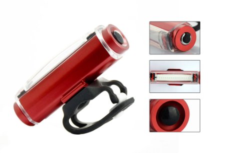 BicycleStorereg New USB Rechargeable High Brightness Aluminium Alloy LED Bike Taillight MTB Mountain Road Bicycle Rear Tail Light Back Lamp Front Frame Warning Light