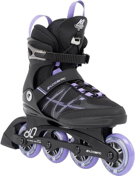 K2 Skate Alexis 80 Pro, 9 Black Lavendar