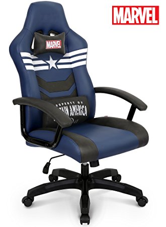 Premium Gaming Racing Chair: Licensed Captain America Marvel Collection Home Office Chair, Neo Chair