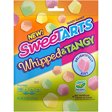 SweeTARTS Whipped & Tangy Candy 4.5 Ounce  Bag, 12 Count
