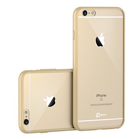 iPhone 6 Plus Case, JETech Apple iPhone 6s/6 Plus Case 5.5 Inch Bumper Cover Shock-Absorption Bumper and Anti-Scratch Clear Back for iPhone 6s Plus and iPhone 6 Plus 5.5 Inch (Beige) - 0705