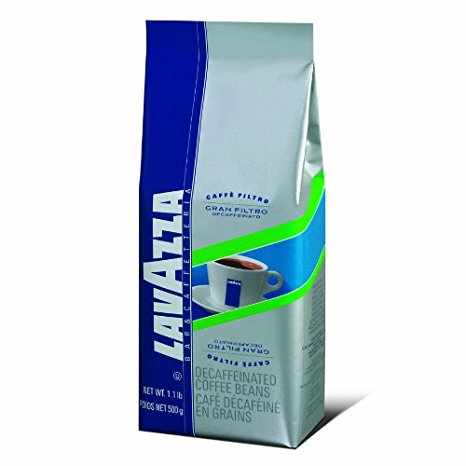 Lavazza Gran Filtro Decaffinated - Whole Bean Coffee, 1.1-Pound Bag