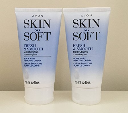 2 Avon SKIN SO SOFT Fresh & Smooth Moisturizing Hair Removal Cream
