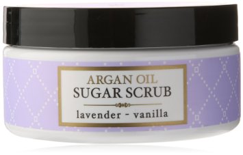 Deep Steep Argan Oil Sugar Scrub, Lavender Vanilla, 8 Ounce