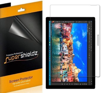 3-Pack SUPERSHIELDZ- Anti-Bubble HD Clear Screen Protector For Microsoft Surface Pro 4  Lifetime Replacements Warranty - Retail Packaging