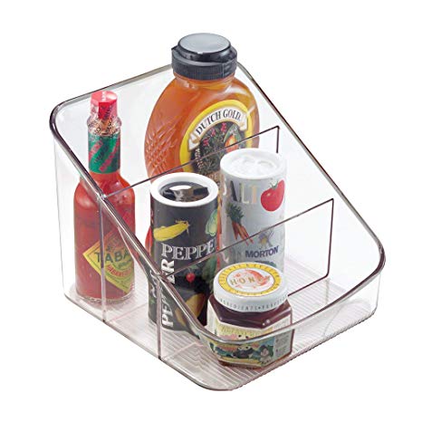 InterDesign Linus Spice Packet Organizer Bin – Storage Container for Kitchen, Pantry, Cabinet or Countertops, Clear