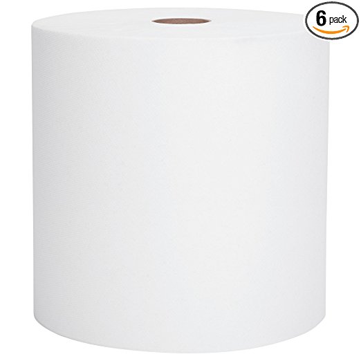 Scott High Capacity Hard Roll Paper Towels (01005), White, 1000' / Roll, 6 Paper Towel Rolls / Convenience Case