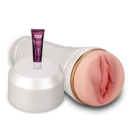 Male Masturbators Sex Toys 3D Realistic Vagina Pocket Pussy Masturbator Stroker Masturbation Cup for Men White