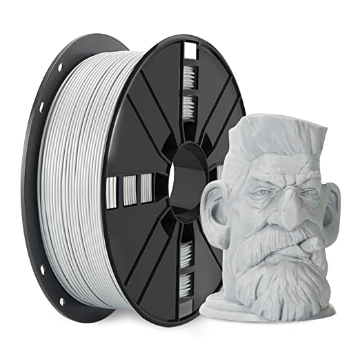 NOVAMAKER PLA Plus (PLA ) Filament 1.75mm with 20g Cleaning Filament, Grey PLA Pro 3D Printer Filament Toughness Enhanced, Premium PLA 1kg Spool(2.2lbs), Dimensional Accuracy  /- 0.03mm