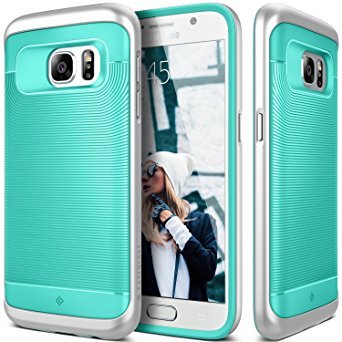Galaxy S7 Case, Caseology® [Wavelength Series] Textured Pattern Grip Cover [Turquoise Mint] [Shock Proof] for Samsung Galaxy S7 (2016) - Turquoise Mint