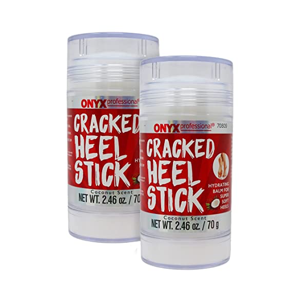 Onyx Professional Cracked Heel Stick 2 Pack, Treatment Balm for Dry Rough Feet