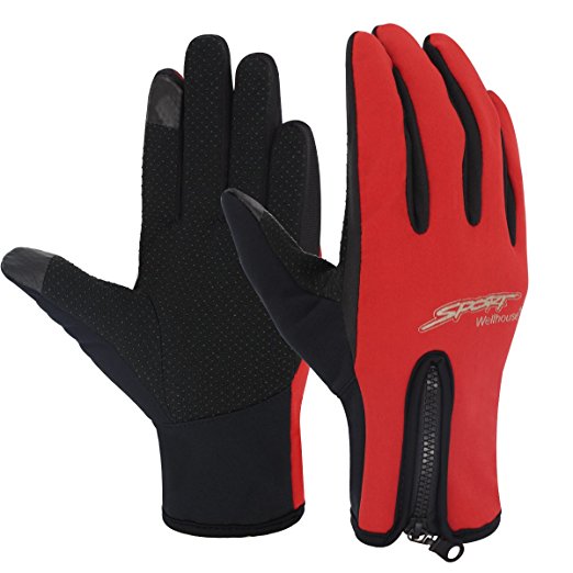 Unisex Touch Screen Gloves - Winter Warm Thermal Gloves Outdoors Gloves Cycling Gloves Running Gloves Cold Weather Gloves Texting Gloves Driving Gloves for Men and Women