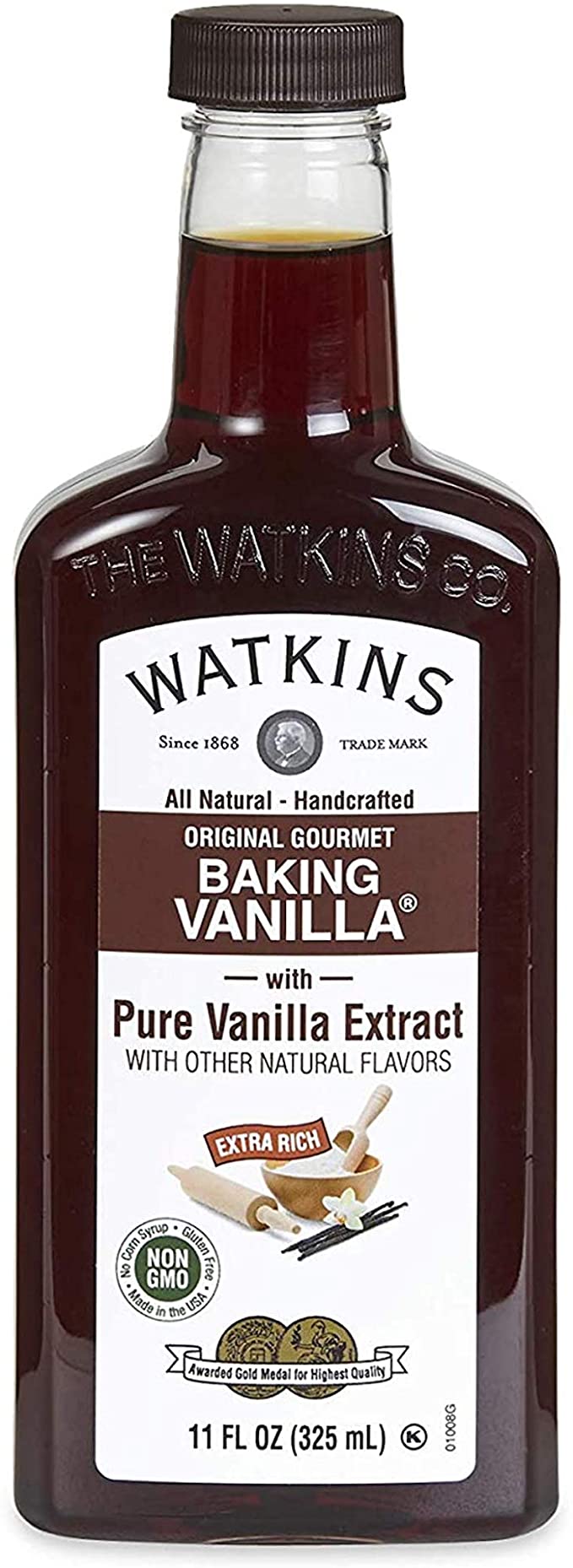 J.R. Watkins Original Baking Vanilla 11 oz (325ml)