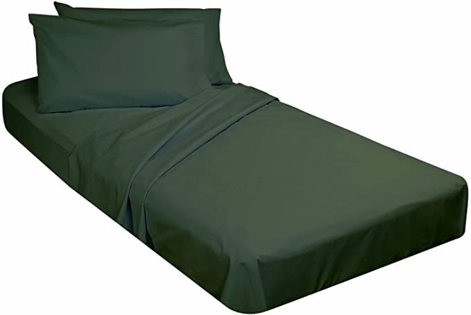 Cot Sheets 30 x 75 (Fitted, Flat, Sets) 1 Fitted Hunter Green