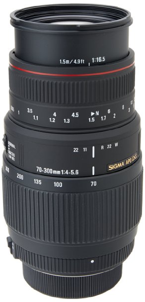 Sigma 70-300mm f/4-5.6 DG APO Macro Motorized Telephoto Zoom Lens for Nikon SLR Cameras