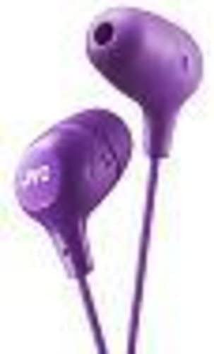 JVC Memory Foam Earbud Marshmallow with Mic Violet HAFX38V