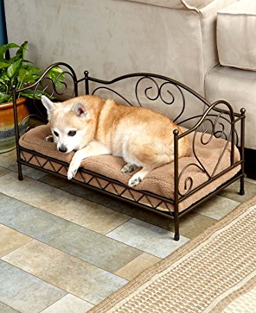 The Lakeside Collection Scrolled Metal Pet Beds