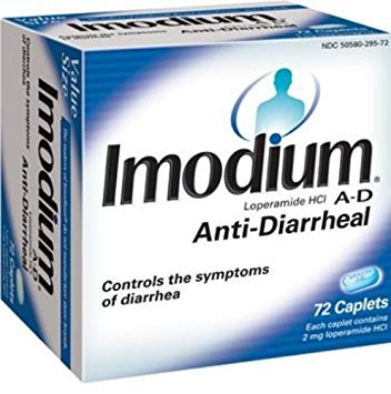 Imodium A-D Anti-Diarrhea, 72-Count Caplets