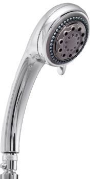 Chrome Handheld Shower Head with Shut Off Flow Control Switch