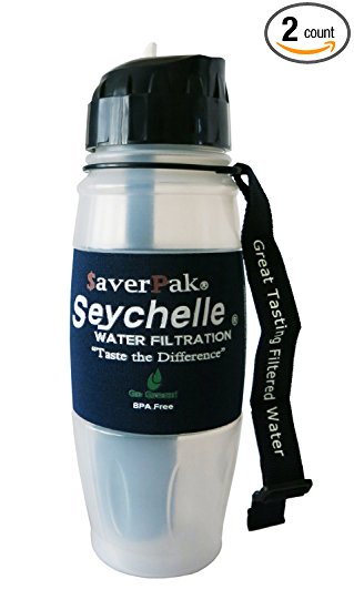 $averPak Seychelle 28oz Bottles with the ADVANCED Water Filters