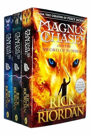 The Magnus Chase and the Gods of Asgard Series Books 1 - 3 Collection Box Set by Rick Riordan (Sword of Summer, Hammer of Thor & Ship of the Dead)