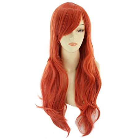 BERON 26'' Long Curly Cosplay Constume Party Wig (Orange)