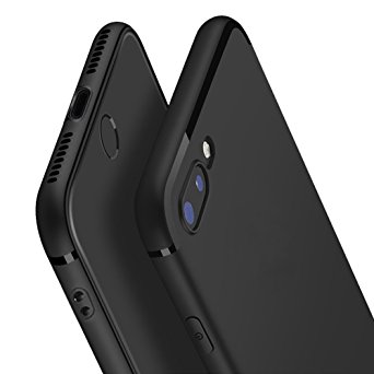 iphone 7 Plus Case,OTOFLY[ Perfect Slim Fit ] Ultra Thin Protection Series Case for iphone 7 Plus TPU case (black)