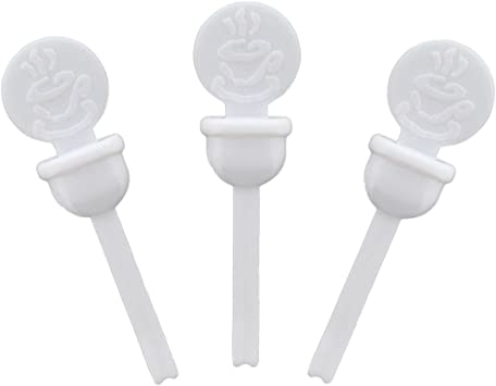 StixToGo White Circle Beverage Plug for Disposable Lids, Package of 400