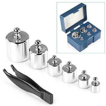 Neewer 205 Gram Precision Steel Balance Scale Calibration Weight Kit Set with Tweezers, Class M2 -Suitable for Digital Jewellery Scale, General Laboratory, Commercial, and Educational use