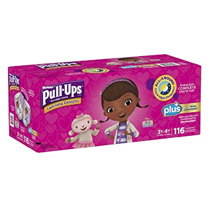 Learning Designs Pull-Ups for Girls (Size 3T-4T: 116ct, 32-40lbs)