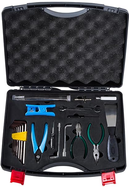 Creality 3D Printer Tool Box Kit, 35Pcs Case Includes 18 Types of Tools Screwdriver/Wrench/Pliers/Needle/SD Reader Etc., 3D Printer ABS Storage Toolbox Set for Cleaning Finishing Printing