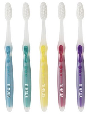 Nimbus® Microfine® Toothbrush - COMPACT size, Pkg. of 5 "Colors Vary"