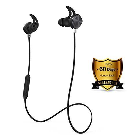 Wireless Headphones, Origem Bluetooth 4.1 Sports Sweatproof In-ear Earbuds Earphones Headset Noise Cancellation Built-in Mic for Sports Running Gym Hiking Jogger Exercise Workout