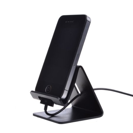 Desktop Cell Phone Stand Portable Aluminum Smartphone Holder CellPhone Cradle Universal Holder Stand Mobile Smart Dock Mount Compatible with iPhone 6 6 Plus 5S 5C 5 4S 4 iPad Air Ipod Touch 5 4 3 2 Retina Mini 2 Samsung Galaxy S5 S4