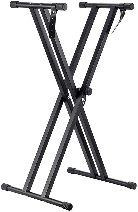 Alida Double Braced X-Style Heavy-Duty Adjustable Keyboard Stand And Piano Stand